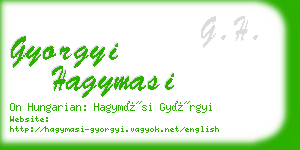 gyorgyi hagymasi business card